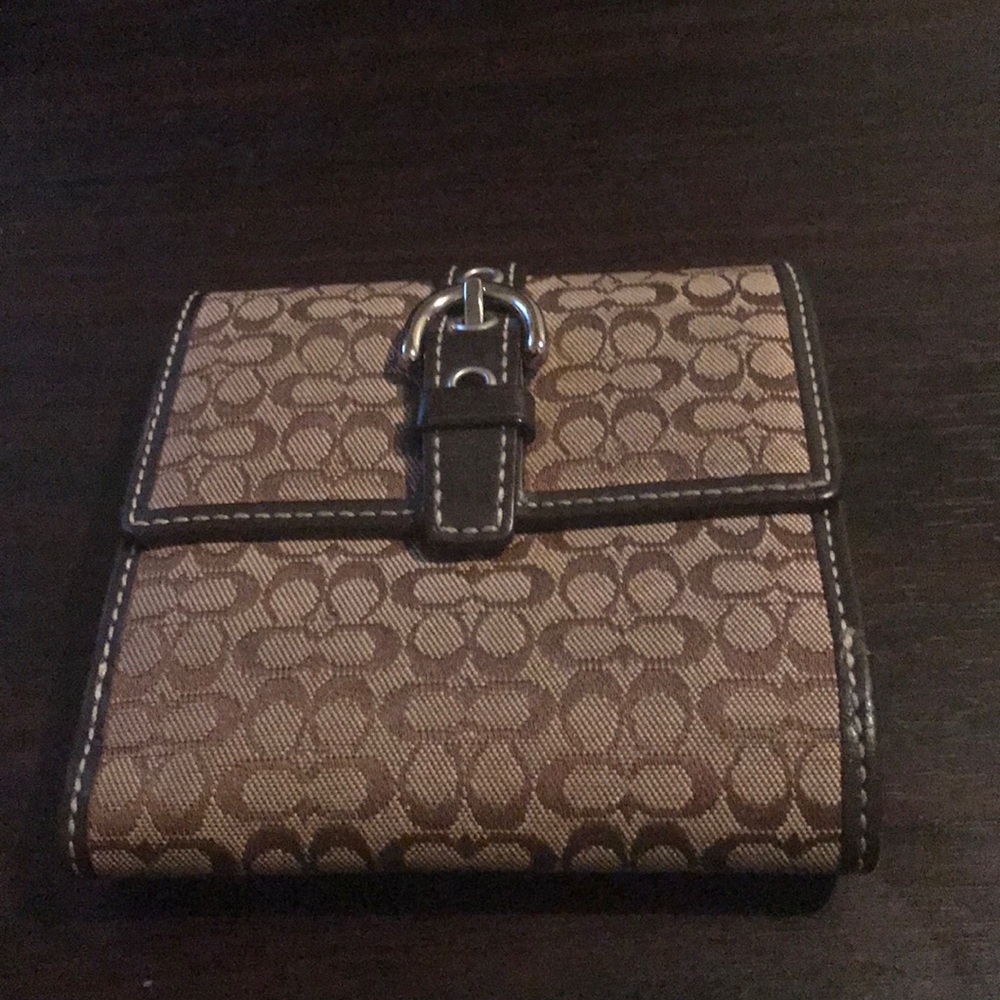Coach brown wallet